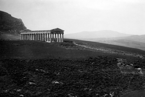 italie, sicile, segesta, le temple, 1930