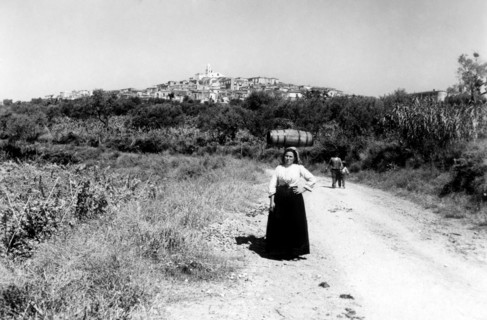 italie, basilicate, miglionico, panorama, 1930