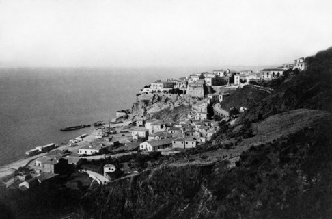europe, italie, calabre, pizzo, panorama de la ville, 1910 1920