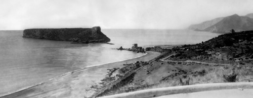 europe, italie, calabre, praia a mare, vue de l'île de dino, 1920 1930