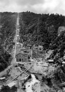 europe, italie, calabre, timpagrande, construction d'une centrale hydroélectrique, 1920 1930