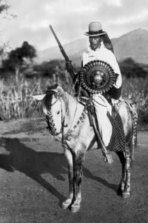 afrique, éthiopie, guerrier d'abyssinie, 1930 1940