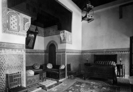 afrique, maroc, meknes, la chambre du sultan au palais jamai, 1920 1930