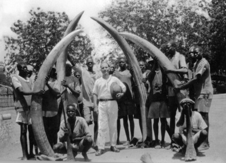 afrique, soudan, trophées de chasse, 1920 1930