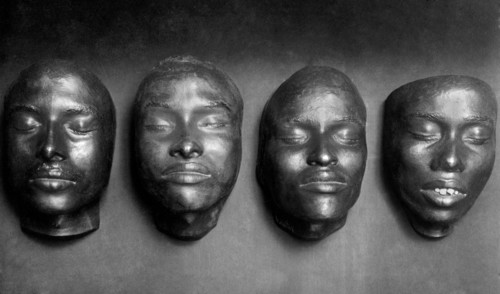 afrique, afrique du sud, masques indigènes moulés, 1920 1930