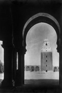 Afrique, tunisie, kairouan, le minaret de la grande mosquée, 1910