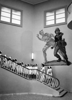 europe, italie, turin, colonie permanente 3 janvier, retour en classe, 1930