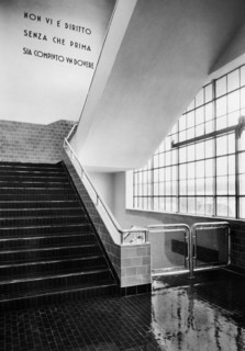 europa, italy, turin, fiat-mirafiori automobile industry, one of the stairs leading to the dressing rooms and the canteen, 1920 1930