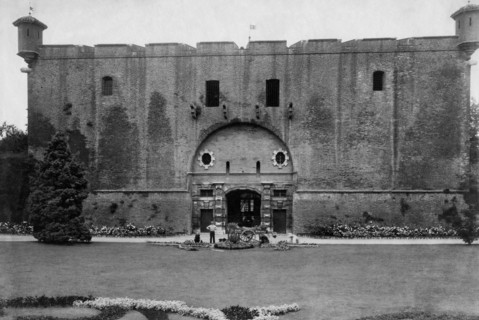europa, italie, turin, façade de la citadelle, 1900 1910