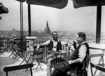 europe, italie, piedmont, turin, vue de la terrasse du monte dei cappuccini, 1930 1940