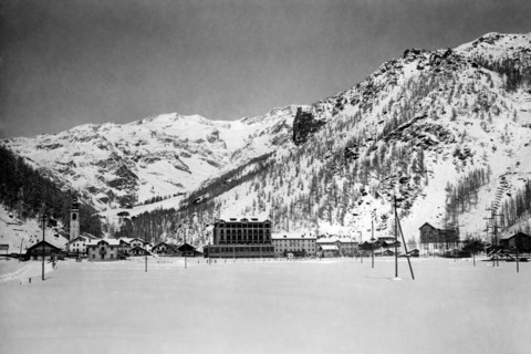 europe, italie, val d'aoste, panorama de gressoney, 1920 1930