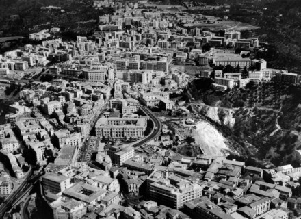 europa, italie, calabre, catanzaro, vue aérienne de la ville, 1967