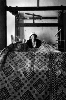 tissage de tapis, san giovanni in fiore, calabre, italie, 1950