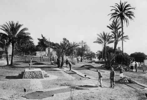 europe, italie, ligurie, san remo, golfeurs, 1920 1930