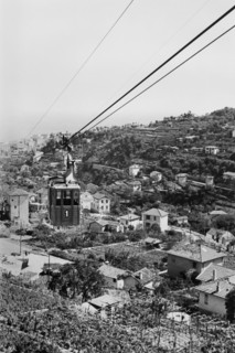europe, italie, ligurie, san remo, téléphérique de monte bignone, 1920 1930