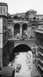 europe, italie, ligurie, genes, construction de tunnels, 1940