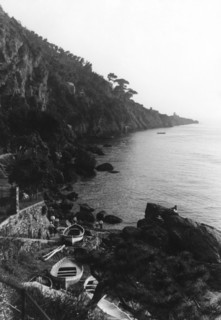 punta chiappa, camogli, ligurie, italie 1957