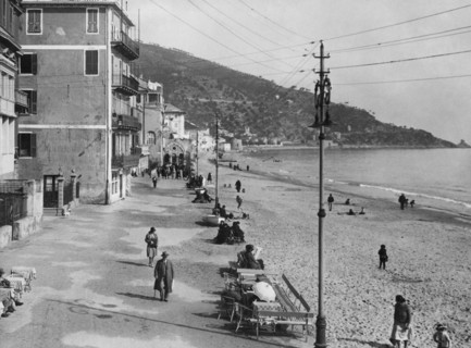 promenade, alassio, ligurie, italie 1930