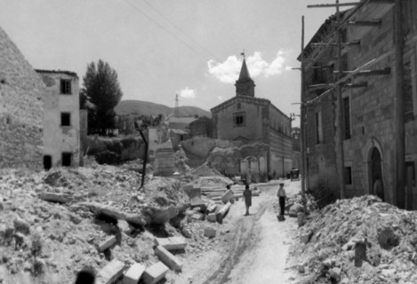 Ruines de sant'angelo del pesco, molise, italie 1930-40