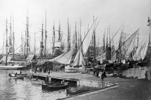 port, genes, ligurie, italie 1900-10