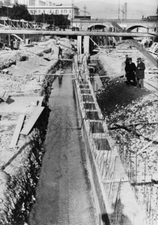 torrent bisagno, genoa, liguria, italie 1930