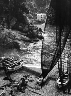 san fruttuoso de camogli, ligurie, italie, 1950