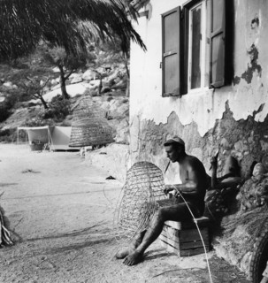 pêcheur, île d'elba, portoferraio, toscane, italie 1964