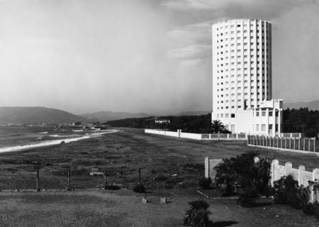plage, colonie FIAT, massa marittima, toscane, italie 1953