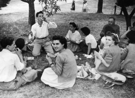 fête annuelle, macchia antonini, toscane, italie 1953