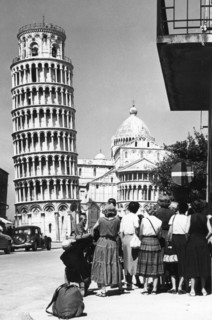Tour penchée de Pise, Toscane, 1966