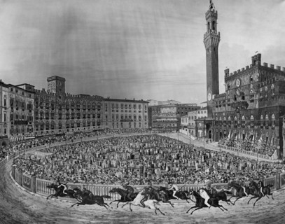 palio di siena, toscane, italie