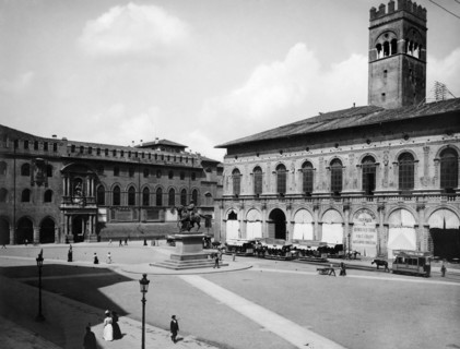 palazzo del podestà e palazzo del comune, bologne, émilie romagne, 1930