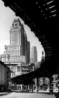 new york, le chemin de fer surélevé, 1952