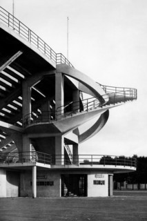 europa, italy, toscana, florence, escalier au stade berta, 1930 1940