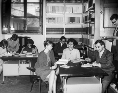 accademia della crusca, florence, toscane, italie, 1965