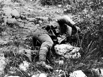 europe, italie, soldat tombé, 1915 1918