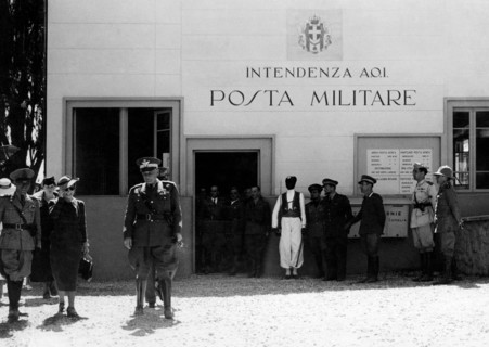 afrique, éthiopie, addis abeba, la poste militaire, 1920 1930