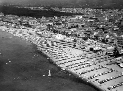viareggio, toscane, italie, 1955