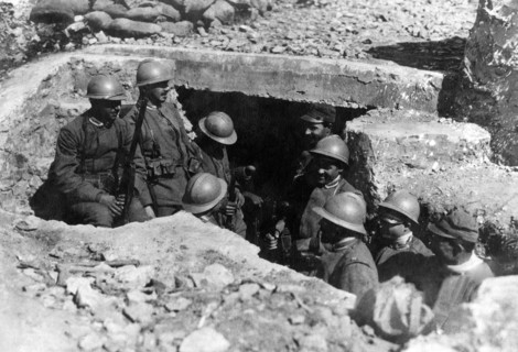 guerre, tranchée, 1915 1918