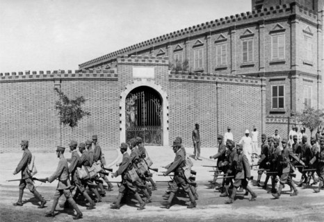 asie, chine, parade militaire à tientsin, 1918