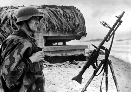 soldat sur le mur de l'Atlantique, 1939 1945