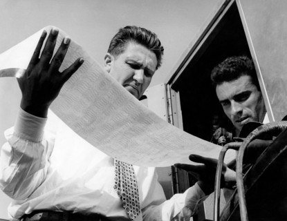 les géologues et les mesures d'ondes sonores, 1960