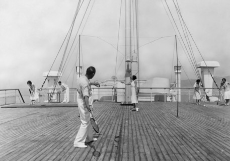un moment de la vie de croisière sur le paquebot victoria. 1915-1940