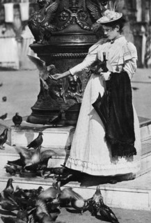 italie, veneto, touriste à venise, années 1920