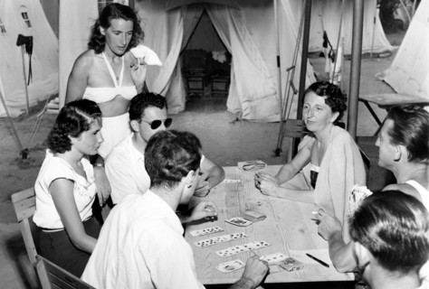 italie, lerici, camping, 1951