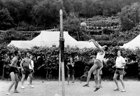 italie, lerici, camping, 1951