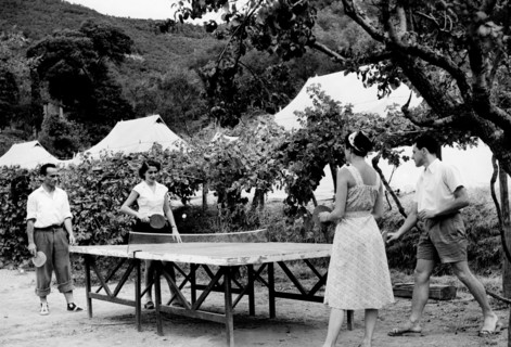 italie, lerici, camping, 1951