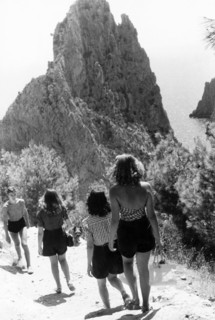 jeunes gens vers la plage, 1950