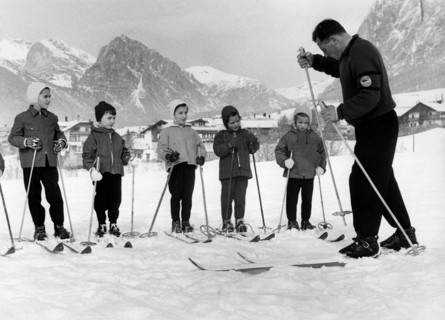 école de ski collective, 1957