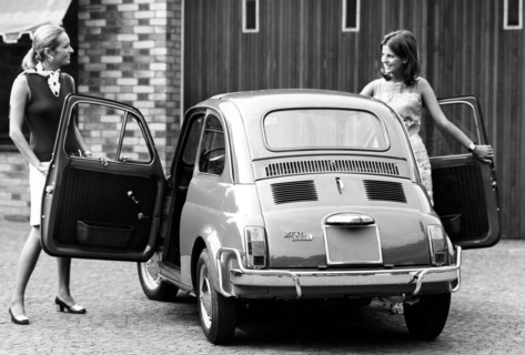 arrière de la fiat 500, 1968